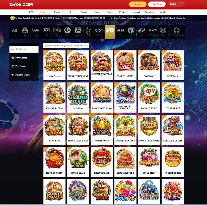 Nhiều trò chơi hấp dẫn có tại FC FA Chai Gaming