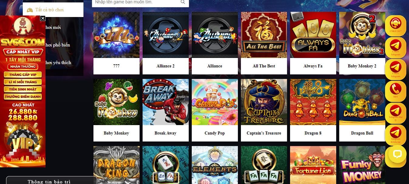 Kungfu Monkey SV66 – Tham gia chơi Nổ Hũ để nhận thưởng lớn 7 Những trò chơi phổ biến tại sảnh game Ameba Gaming