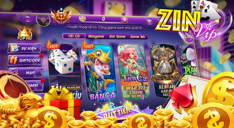 ZinVip Live - Giới thiệu cổng game trực tuyến hấp dẫn 7 Cổng game ZinVip Live có những trò chơi gì?
