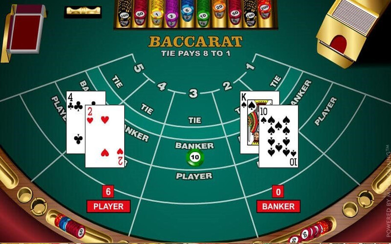 Game bài baccarat đã có mặt trên cổng game siêu hot này