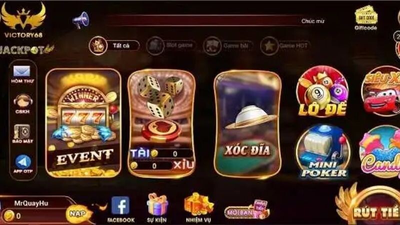Victory68 Pro - Giải thưởng khủng cược thủ giật liền tay 8 Vô số game bài đang chờ đón anh em cược thủ